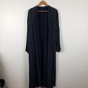 Eileen Fisher Duster Open Front Navy - M